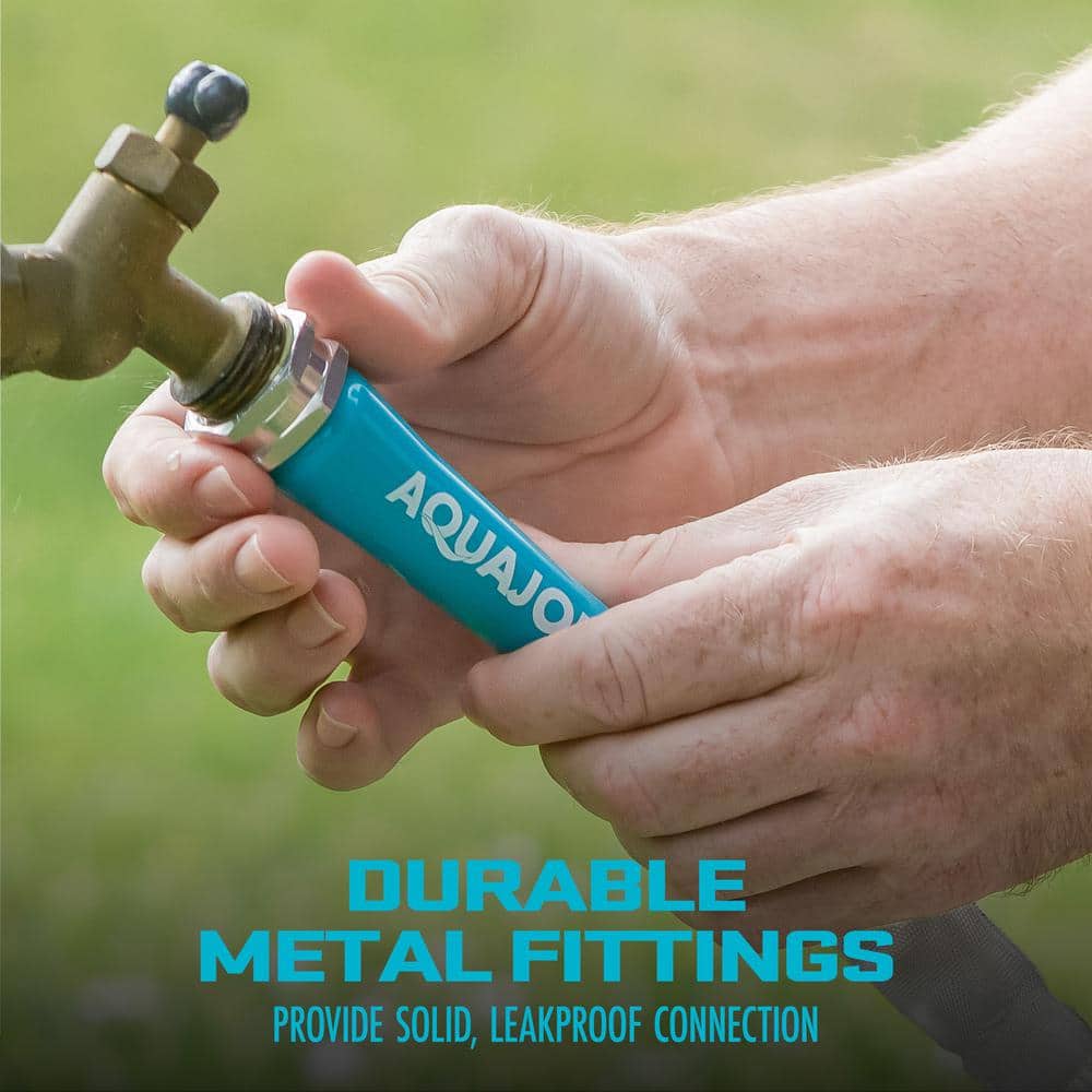 1/2 in. Dia. x 100 ft. Xtreme Fiber jacket Garden Hose, Metal Fittings - Hercitys