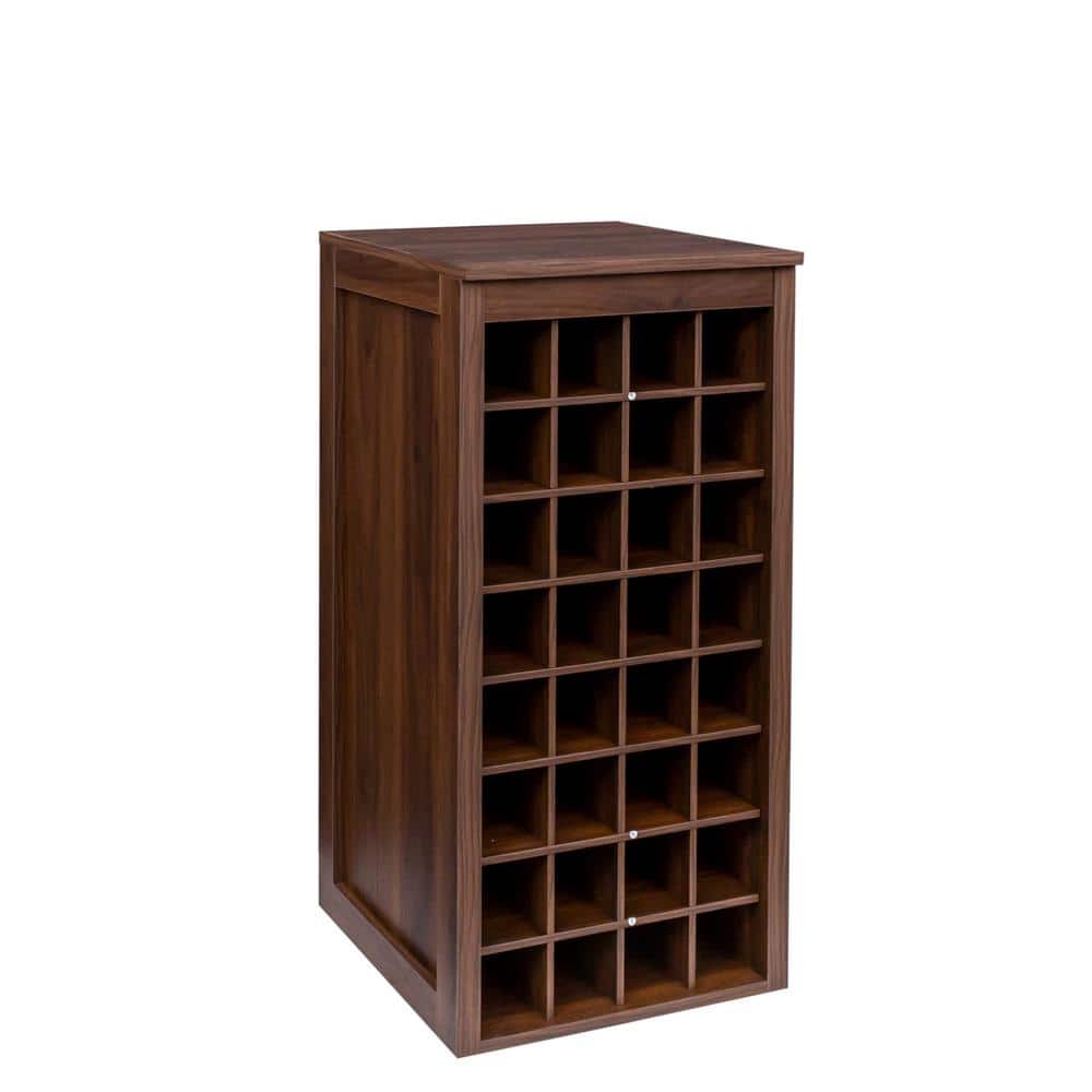 32 Wine Bar Cabinet, Buffet Cabinet, Stylish and Minimalist Wine Cooler Suitable For Kitchen, Bar, Living Room-Brown - Hercitys