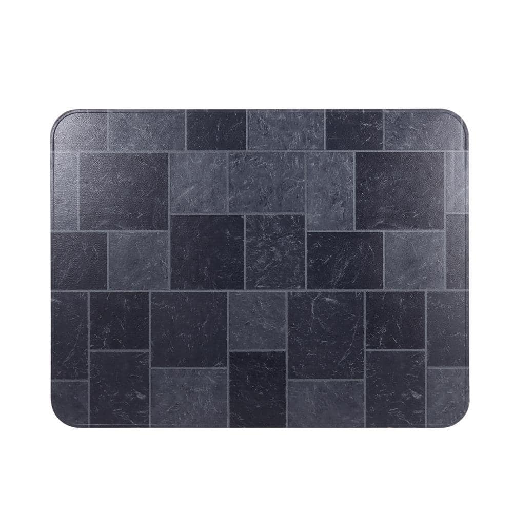 32 in. x 42 in. Type 2 UL1618 Gray Slate Tile Stove Board - Hercitys
