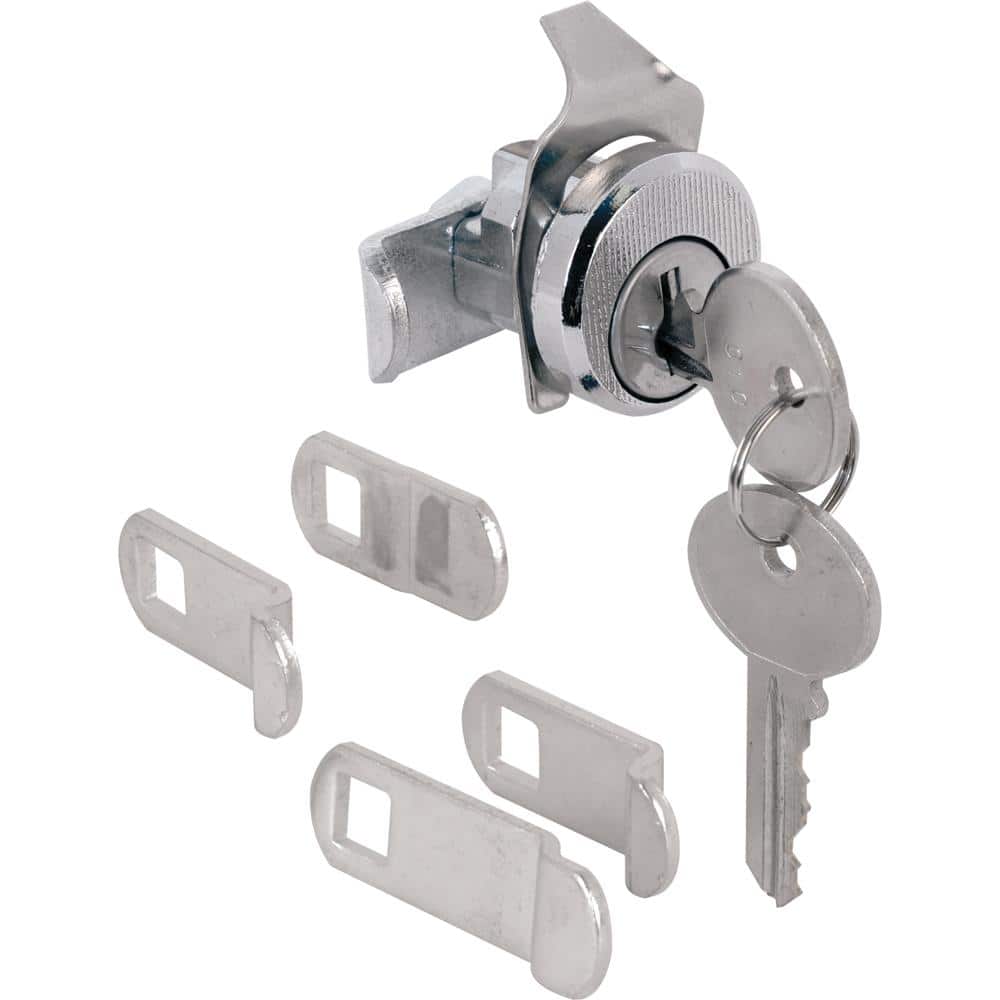 3/4 in. Outside Diameter, Brushed Nickel, 5-Cam Counter Clockwise with Dust Cover Mailbox Lock - Hercitys