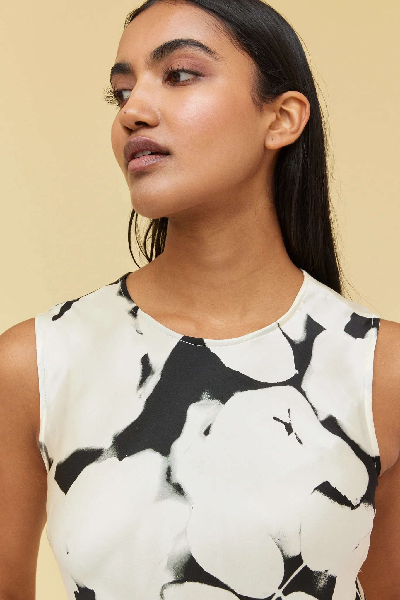 SILK BIAS DRESS - THANK YOU ROSES - Hercitys