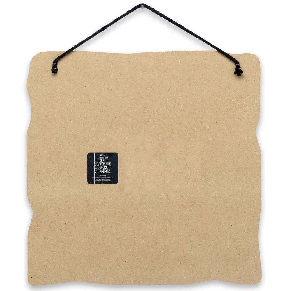 11 in. Orange Tim Burton’s The Nightmare Before Christmas Trick or Scream Halloween Hanging Wood Indoor Wall Decor - Hercitys