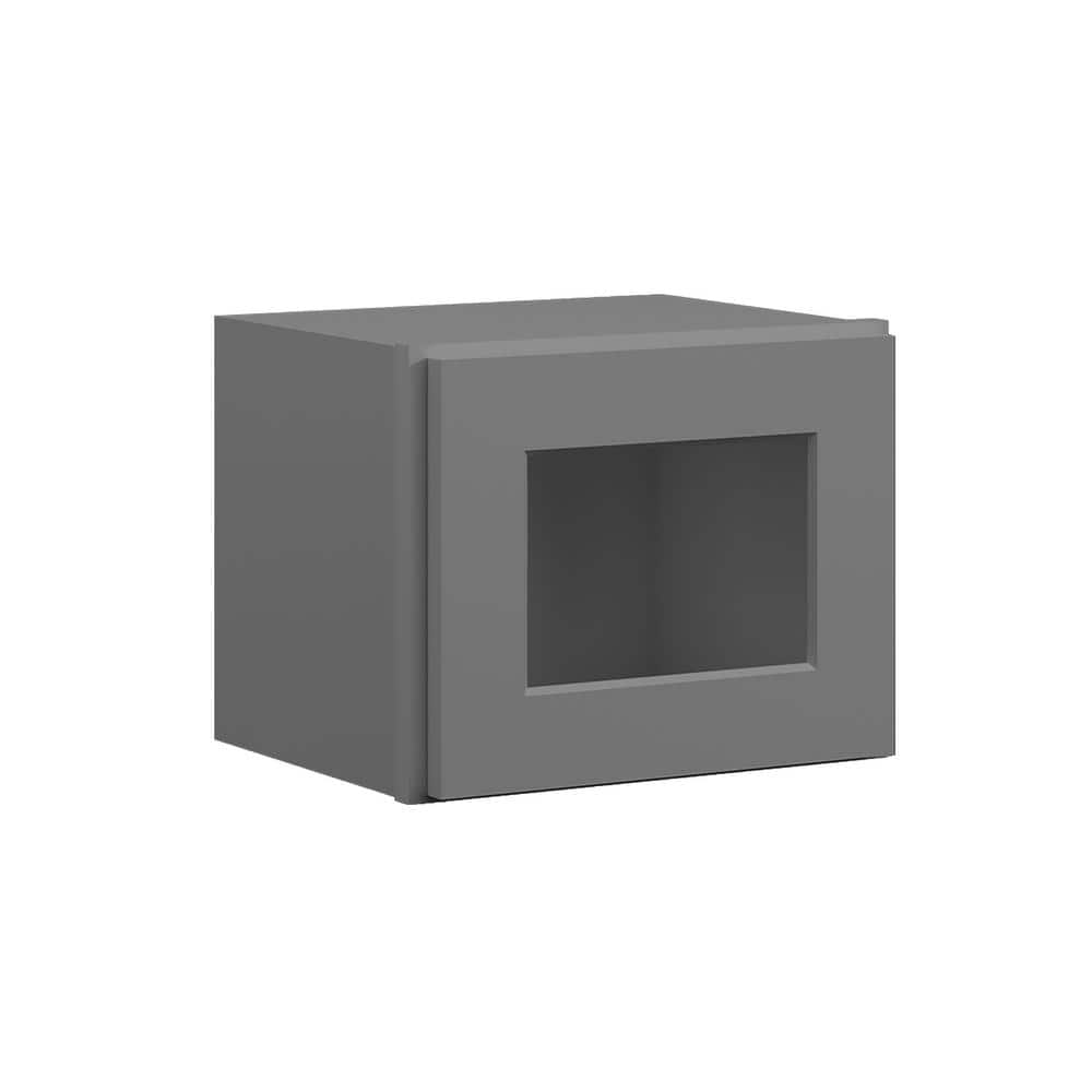 15-in W x 12-in D x 12-in H in Shaker Grey Plywood Ready to Assemble Wall Cabinets without Glass - Hercitys