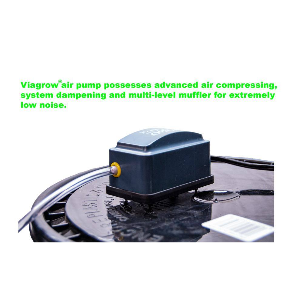 0.003 HP Single Valve Air Pump Kit with Air Stone and Check Valves - Hercitys