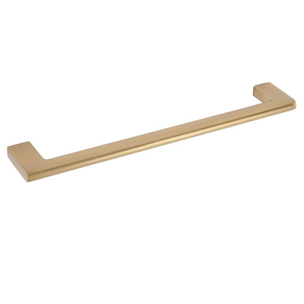 5-Pack Vail 8 in. (203 mm) Center-to-Center Modern Satin Brass Bar Drawer Pull - Hercitys