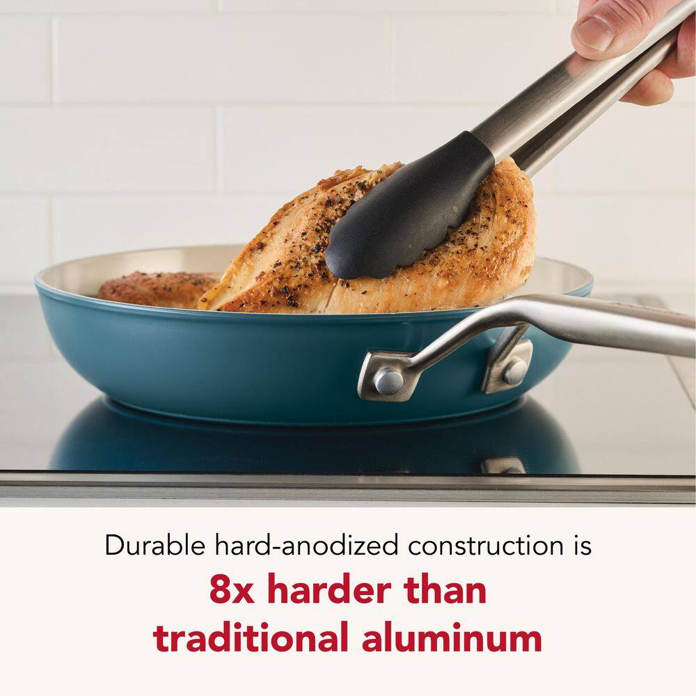 10 in. Hard-Anodized Aluminum Ceramic Nonstick Induction Skillet - Hercitys
