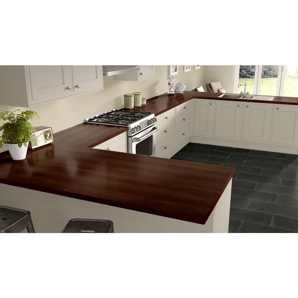 4 ft. x 8 ft. Laminate Sheet in Biltmore Cherry with Premium Textured Gloss Finish - Hercitys