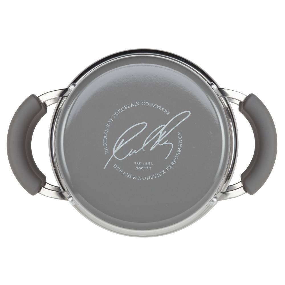 3 qt. Classic Brights Aluminum Nonstick Sauce Pot and Steamer Insert Set, Sea Salt Gray Gradient - Hercitys