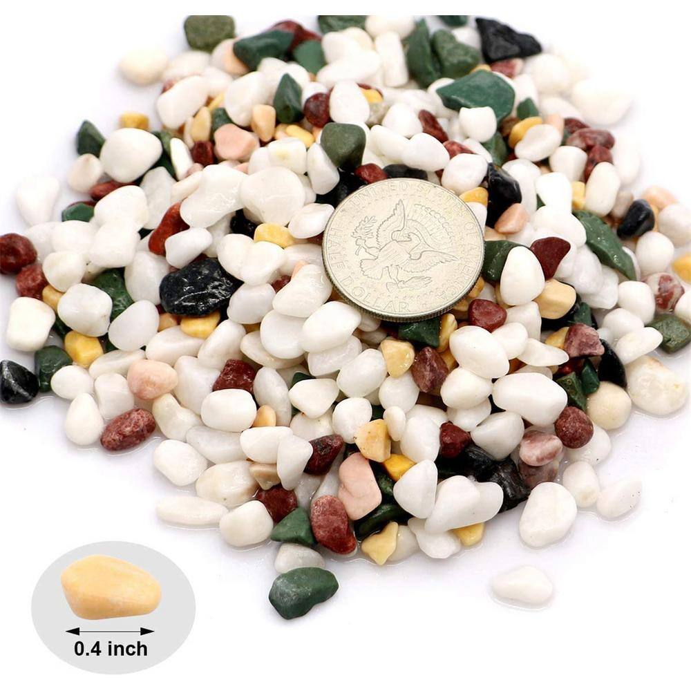 0.1 cu. ft. Multi-Colored 2.2 lbs. 0.2 in.-0.39 in. Size Extra Small Gravel - Hercitys