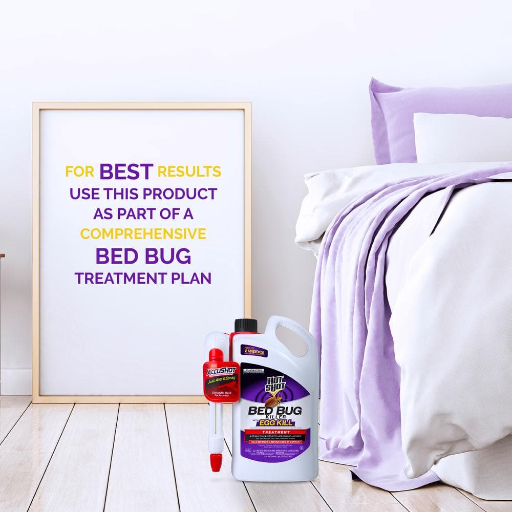 1 Gal. Ready-to-Use Bed Bug and Flea Killer Treatment with Egg Kill AccuShot Sprayer - Hercitys