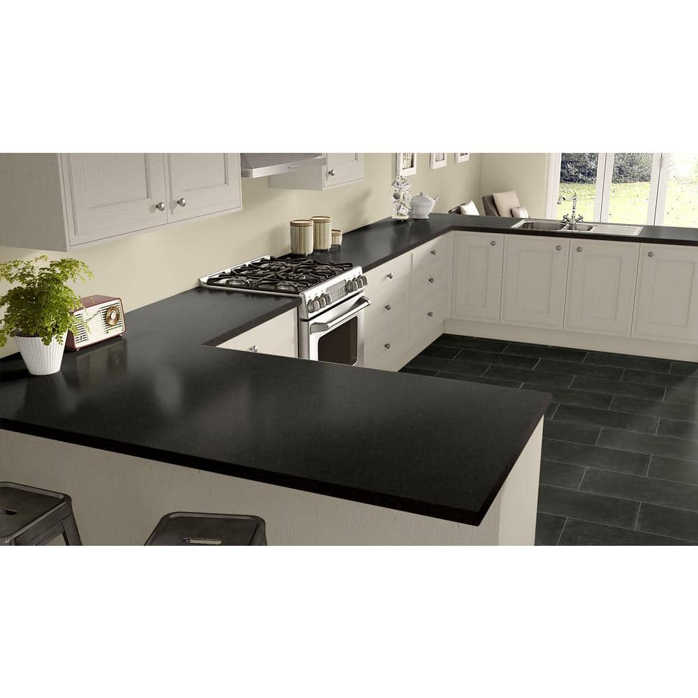 5 ft. x 10 ft. Laminate Sheet in Smoky Topaz with Premium Textured Gloss Finish - Hercitys