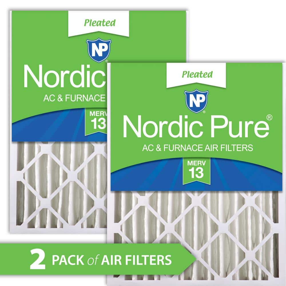 16 in. x 25 in. x 4 in. Ultimate Pleated Air Filter MERV 13 (2-Pack) - Hercitys