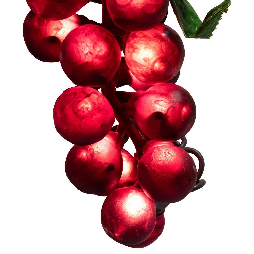 5-Light Clear Incandescent Tuscan Winery Red Grape Summer Garden Patio Christmas Light Set - Hercitys