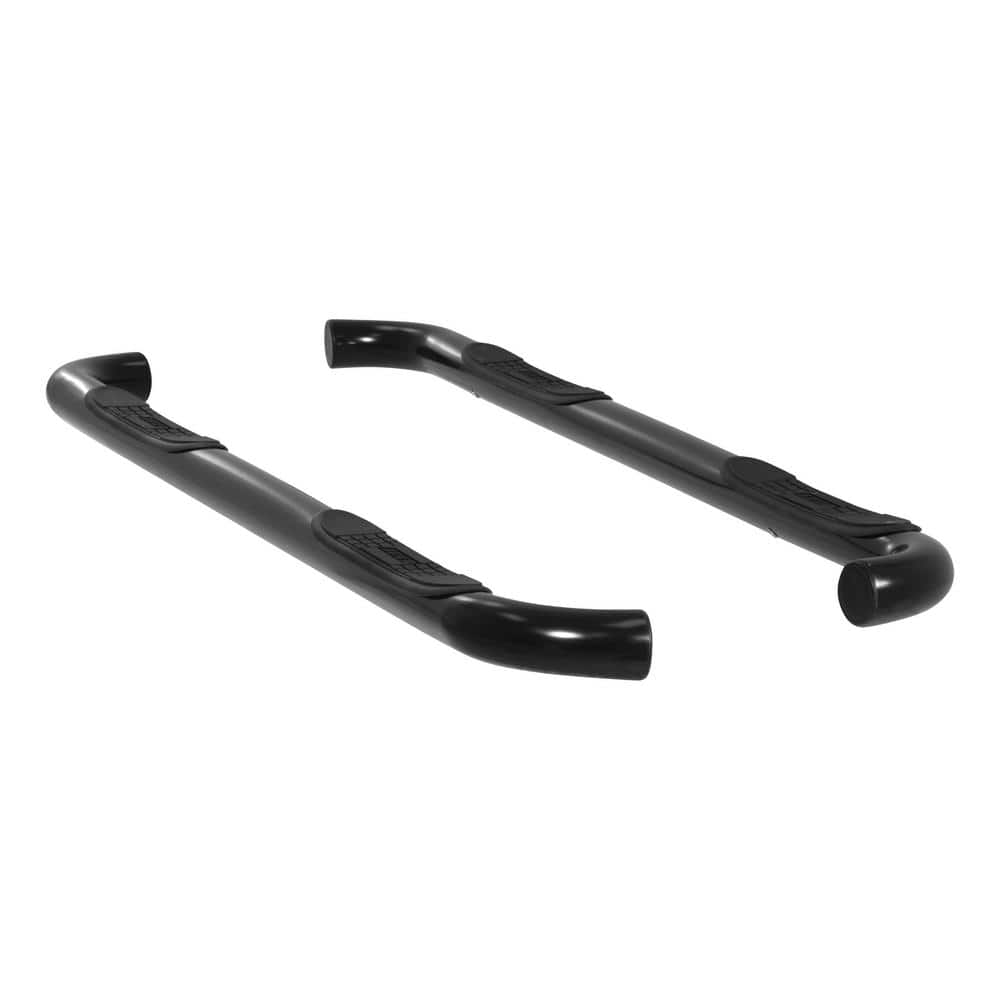 3-Inch Round Black Steel Nerf Bars, No-Drill, Select Ford F-150, F-250, F-350 Super Duty - Hercitys