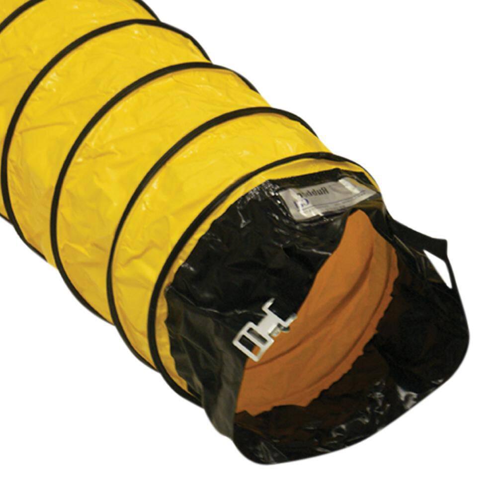 18 in. D x 25 ft. Coil Flexible Ducting Air Ventilator Yellow - Hercitys
