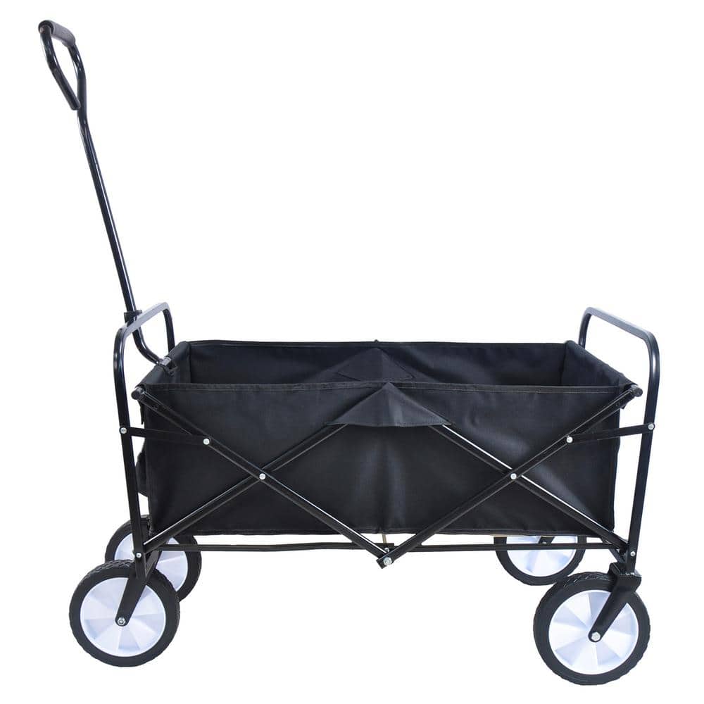 3 cu. ft. Fabric Garden Cart in Black - Hercitys