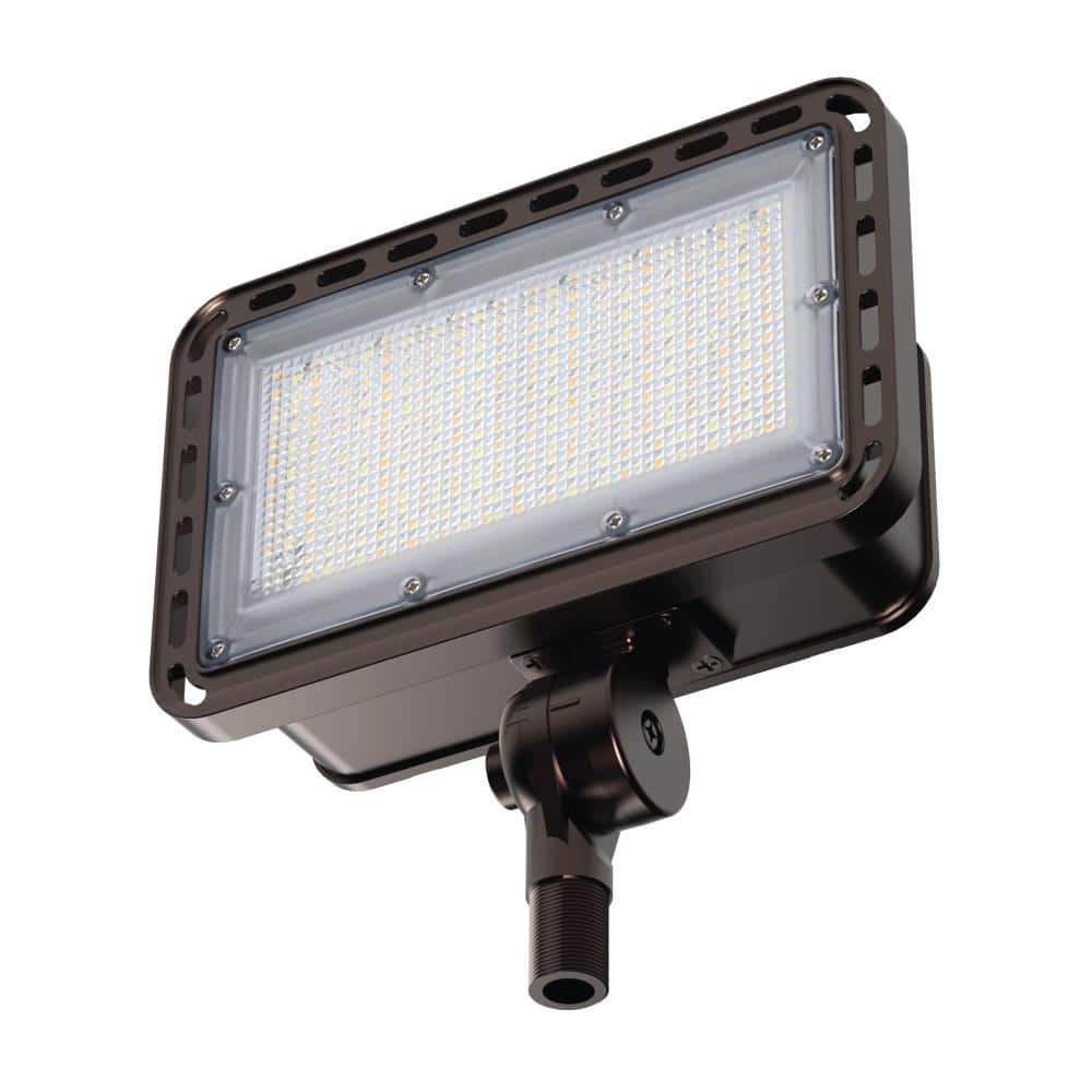 4000/6000/8000 Lumen Select Integrated LED Selectable 5CCT Bronze Dusk to Dawn  Commercial Ground/Wall Flood Light - Hercitys