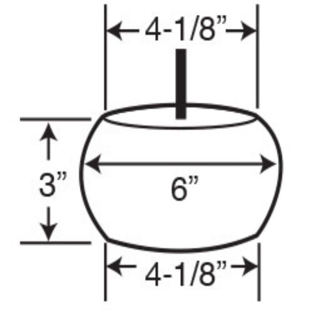 3 in. x 6 in. Unfinished Solid Hardwood Round Bun Foot - Hercitys