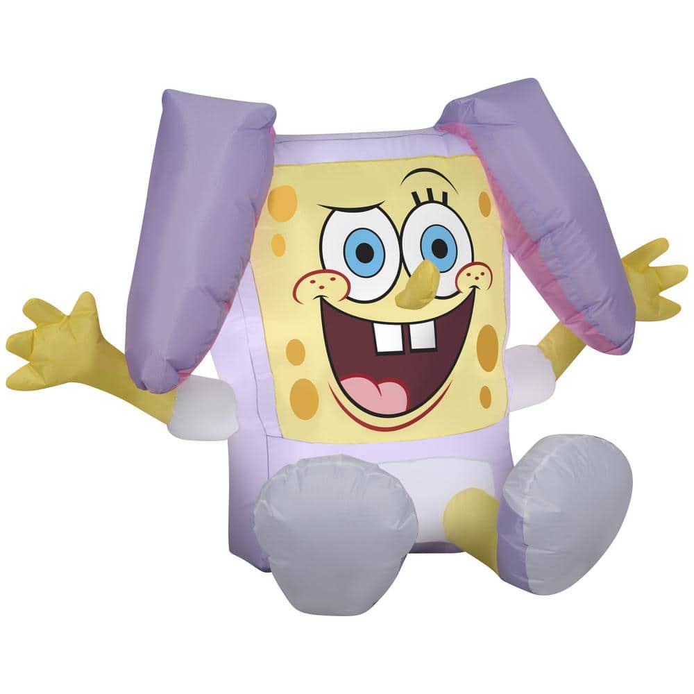 2.6Ft. Tall Airblown Spongebob in Easter Outfit - Hercitys