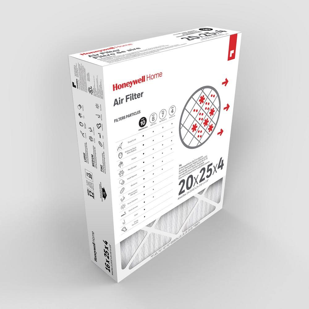 20 x 25 x 4 Pleated Furnace Air Filter FPR 10, MERV 12 - Hercitys