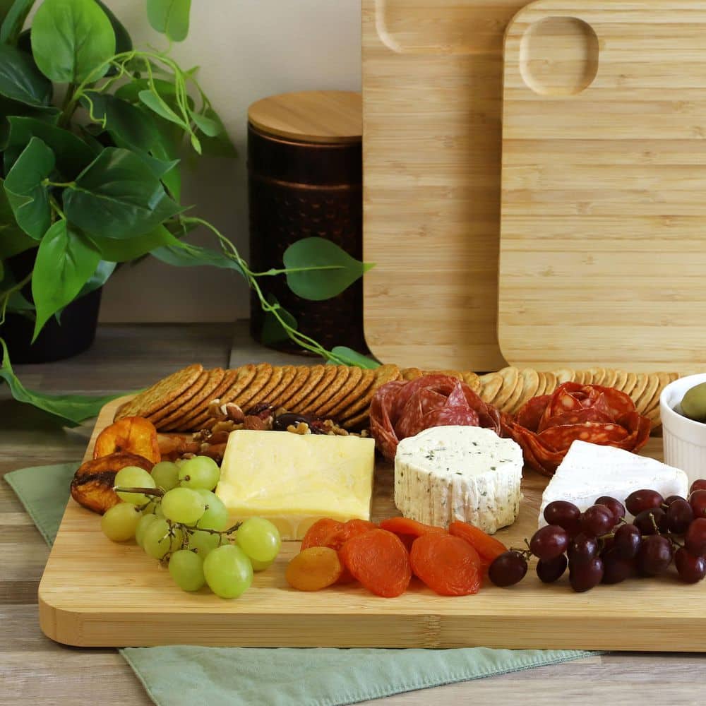 3-Piece Bamboo Cutting, Prep and Serving Boards - Hercitys