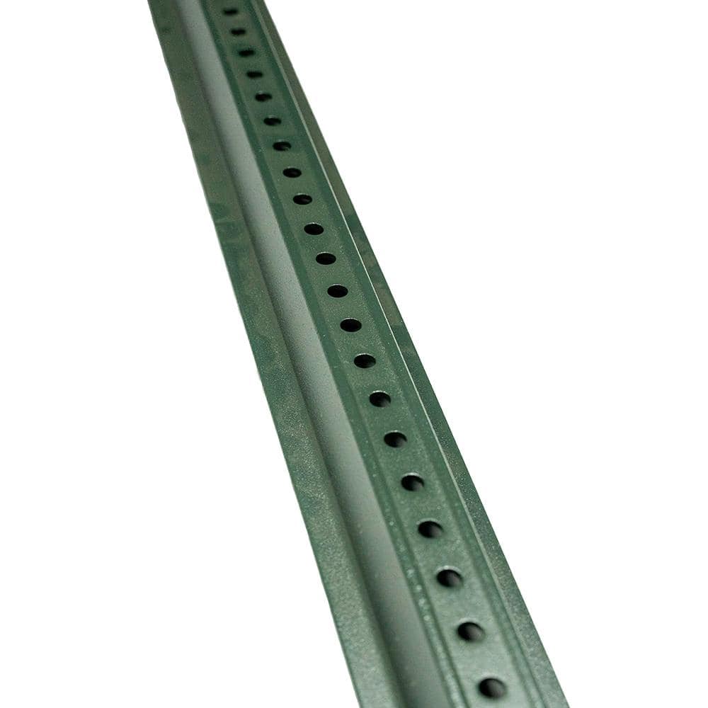 3-1/16 in. x 8 ft.-12 Gauge Green U-Channel Steel Sign Post - Hercitys