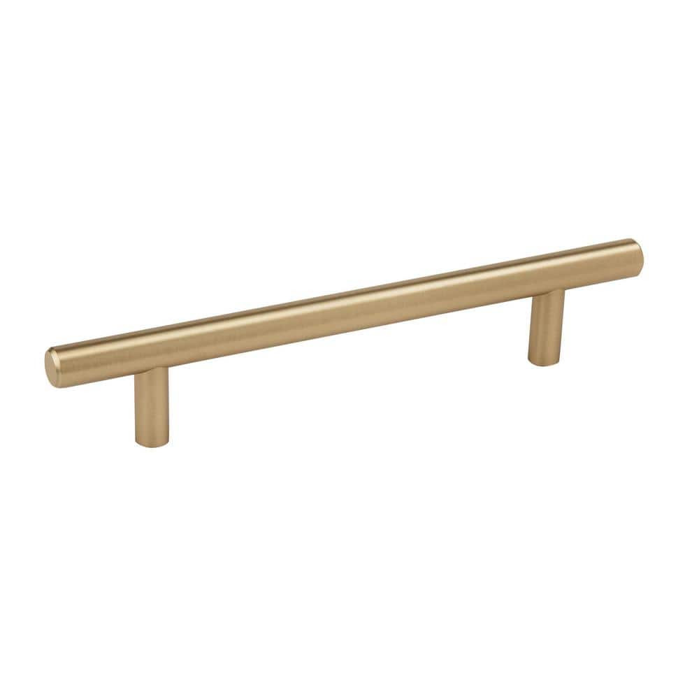 10-Pack Bar Pulls 5-1/16 in.  128mm  Modern Golden Champagne Bar Cabinet Pulls - Hercitys