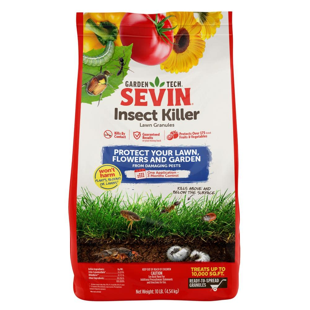10 lb. 10,000 sq. ft. Outdoor Lawn and Garden Insect Killer Granules 3-Month Control - Hercitys