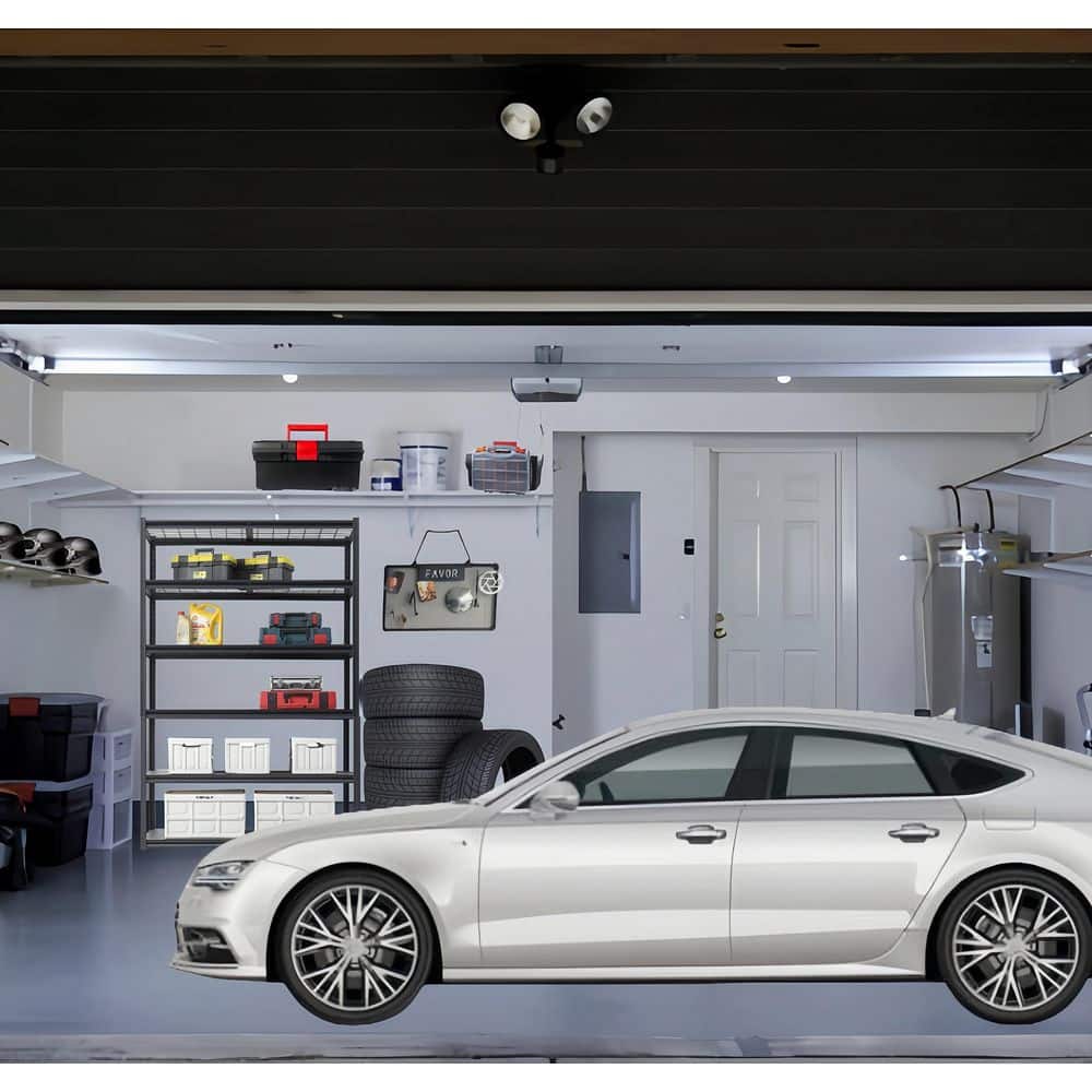 5-Tier Heavy Duty Metal Storage Shelves for Basements, Garages and Kitchen in Black - Hercitys