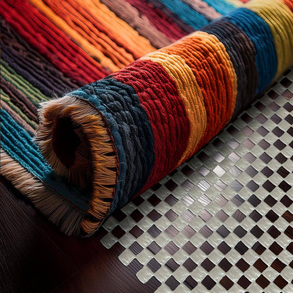 2′ x 10′ White Non Skid Dual Surface Non-Slip Rug Pad - Hercitys