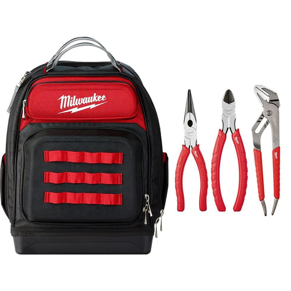 15 in. Ultimate Jobsite Backpack with 3-Piece Pliers Kit - Hercitys