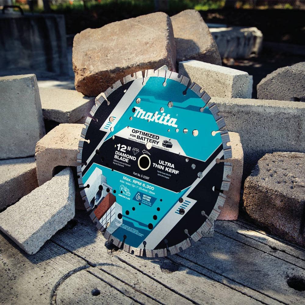 12 in. Segmented Rim, Thin Kerf Diamond Blade - Hercitys