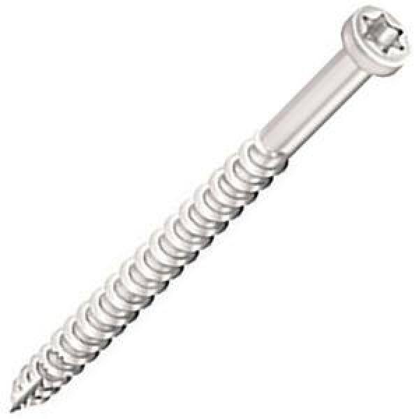 #8 x 2-1/2 in. Star Drive Flat Head Stainless Steel Trim Screw (100-Pack) - Hercitys
