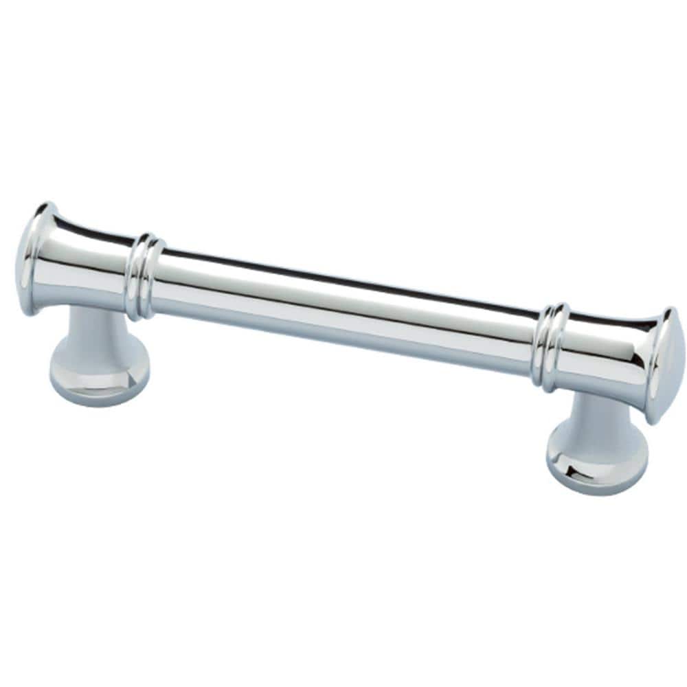 2-Pack Silverton 3 in. (76 mm) Classic Polished Chrome Cabinet Drawer Bar Pulls - Hercitys