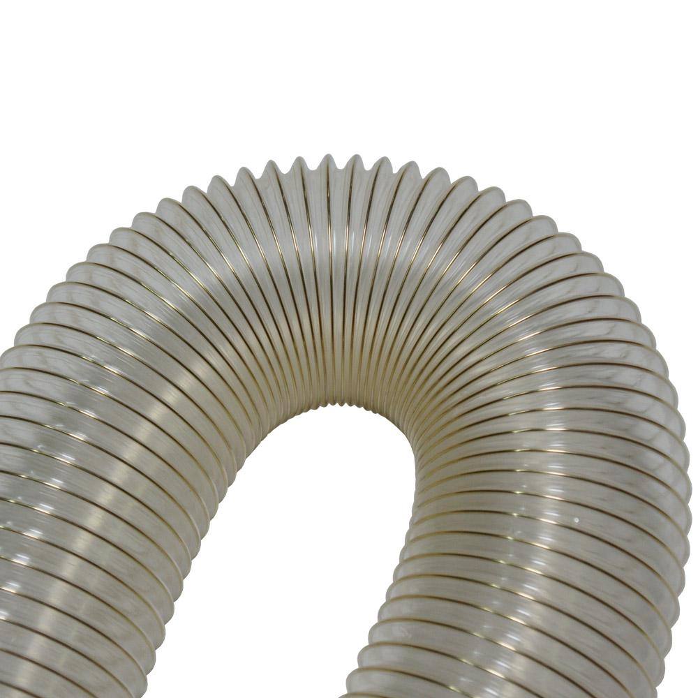 3.5 in. D x 12 ft. PVC Coil General Purpose Flexible Ducting in Clear - Hercitys