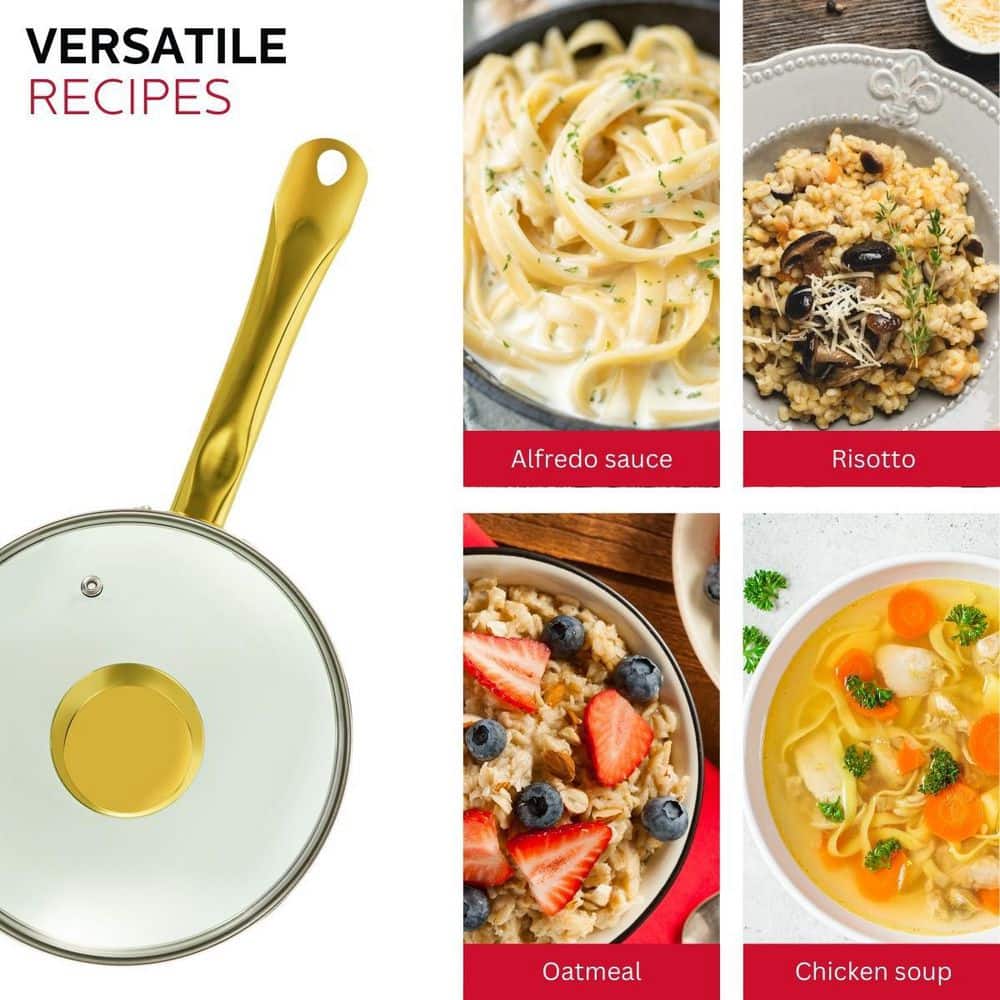 3.5 qt. Ceramic Non-Stick Sauce Pan - Hercitys