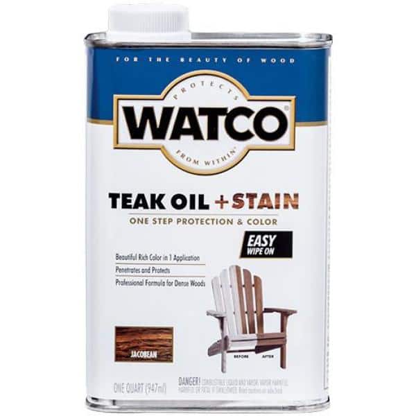 1 Quart Teak Oil in Jacobean (4 Pack) - Hercitys