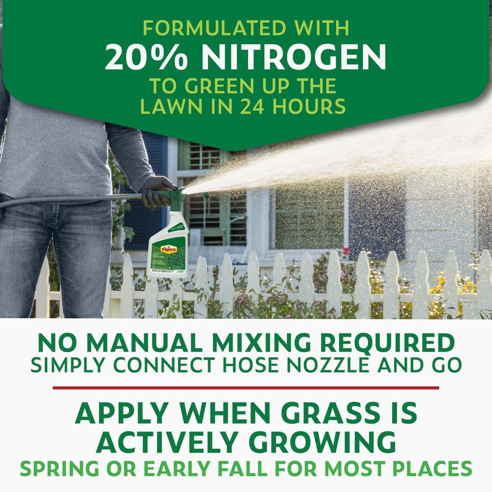 32 oz. 3,500 sq. ft. All Season Ready-to-Spray Concentrate Liquid Lawn Fertilizer - Hercitys