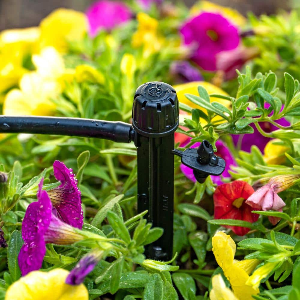 0-10 GPH Adjustable Dripper on Spike 180 Degree (25-Pack) - Hercitys