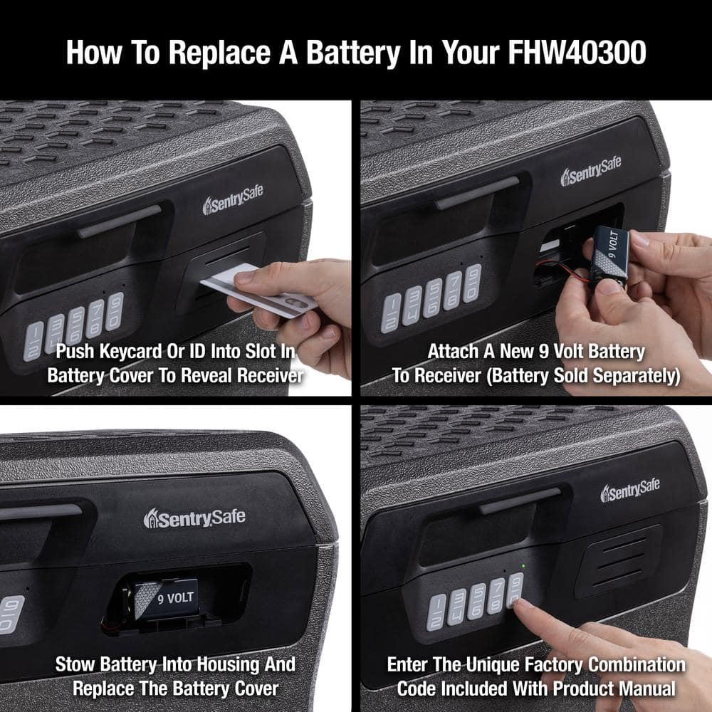 0.66 cu. ft. Fireproof & Waterproof Safe File Box with Digital Lock - Hercitys