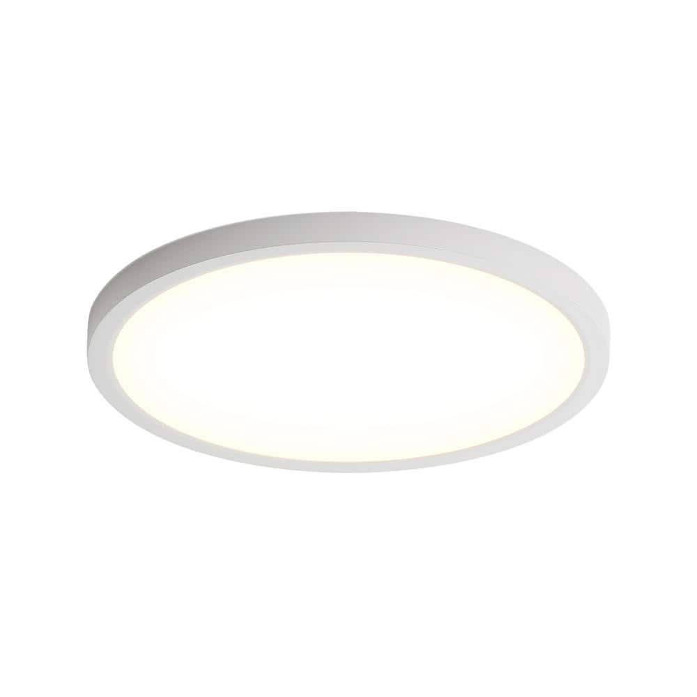 12 in. 20W Light LED Included Flush Mount Ceiling Light with ABS Shade Nightlight Ceiling Light Fixture - Hercitys