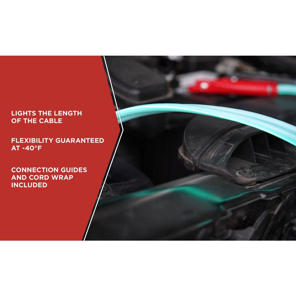 12 ft. 8-Gauge 145 Amp Blue Cables - Hercitys