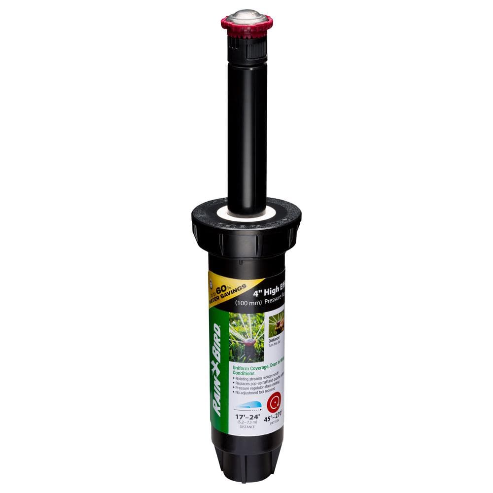 22SA 4 in. Pop-Up Rotary PRS Sprinkler, 45-270° Pattern, Adjustable 17-24 ft. - Hercitys