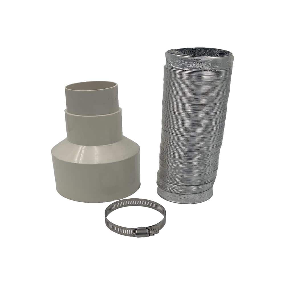 12 ft. Outdoor Air Conditioner Hose Extender Kit with Reducer and Clamp - Hercitys