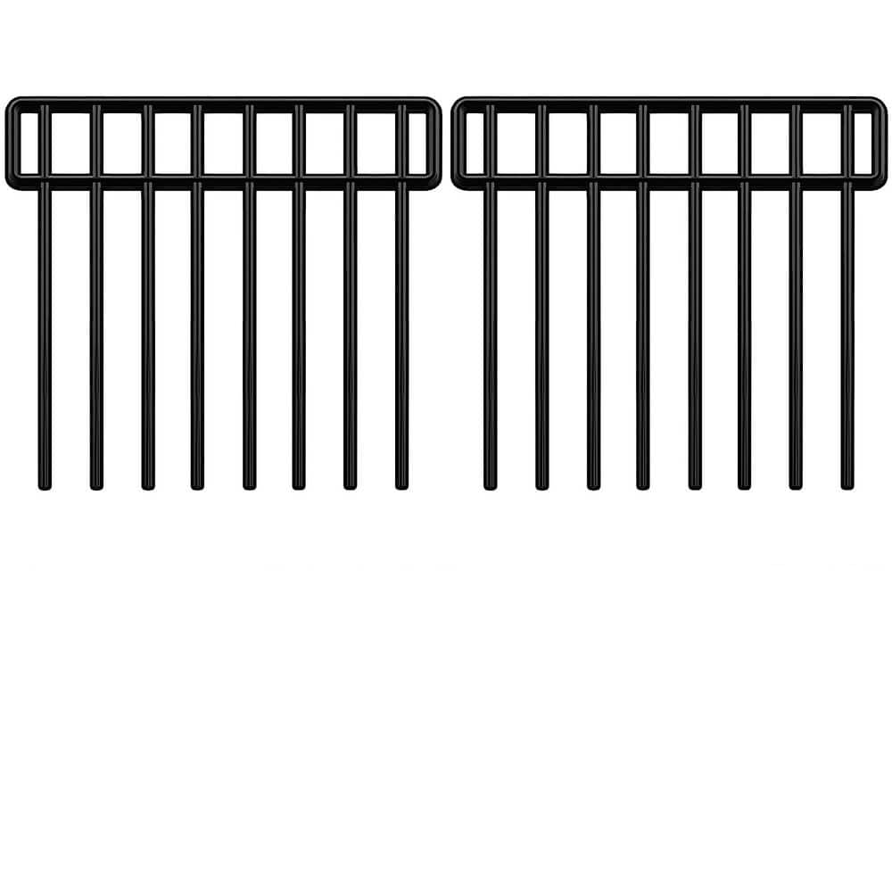 13 in. x 240 in. Black Metal Edging, Garden Fence, Metal Garden Edging Fence Border, No Dig Fencing for Dog Rabbits - Hercitys