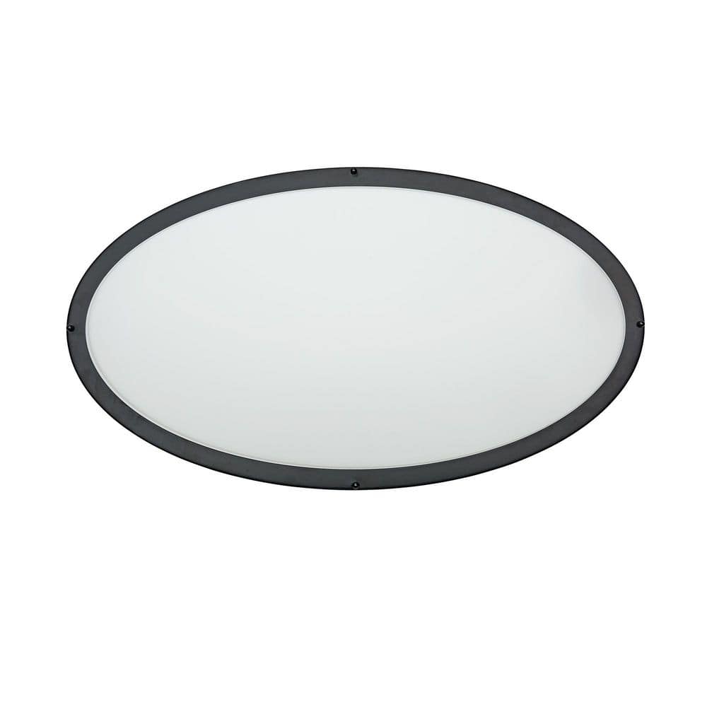 32.25 in. 1-Light Black LED Flush Mount - Hercitys