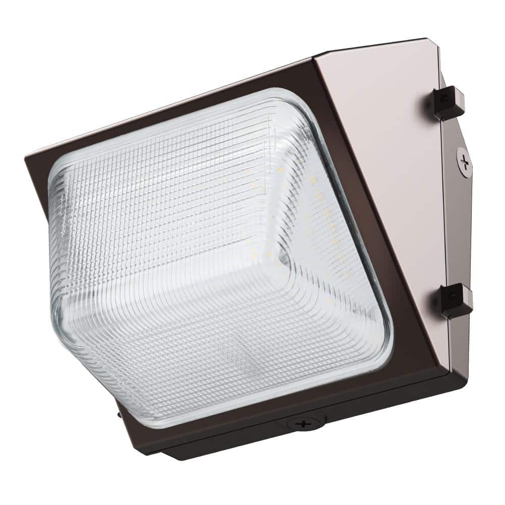 4000 Lumen Integrated LED Bronze Dusk to Dawn  Commercial Wall Pack Light, 4000K - Hercitys
