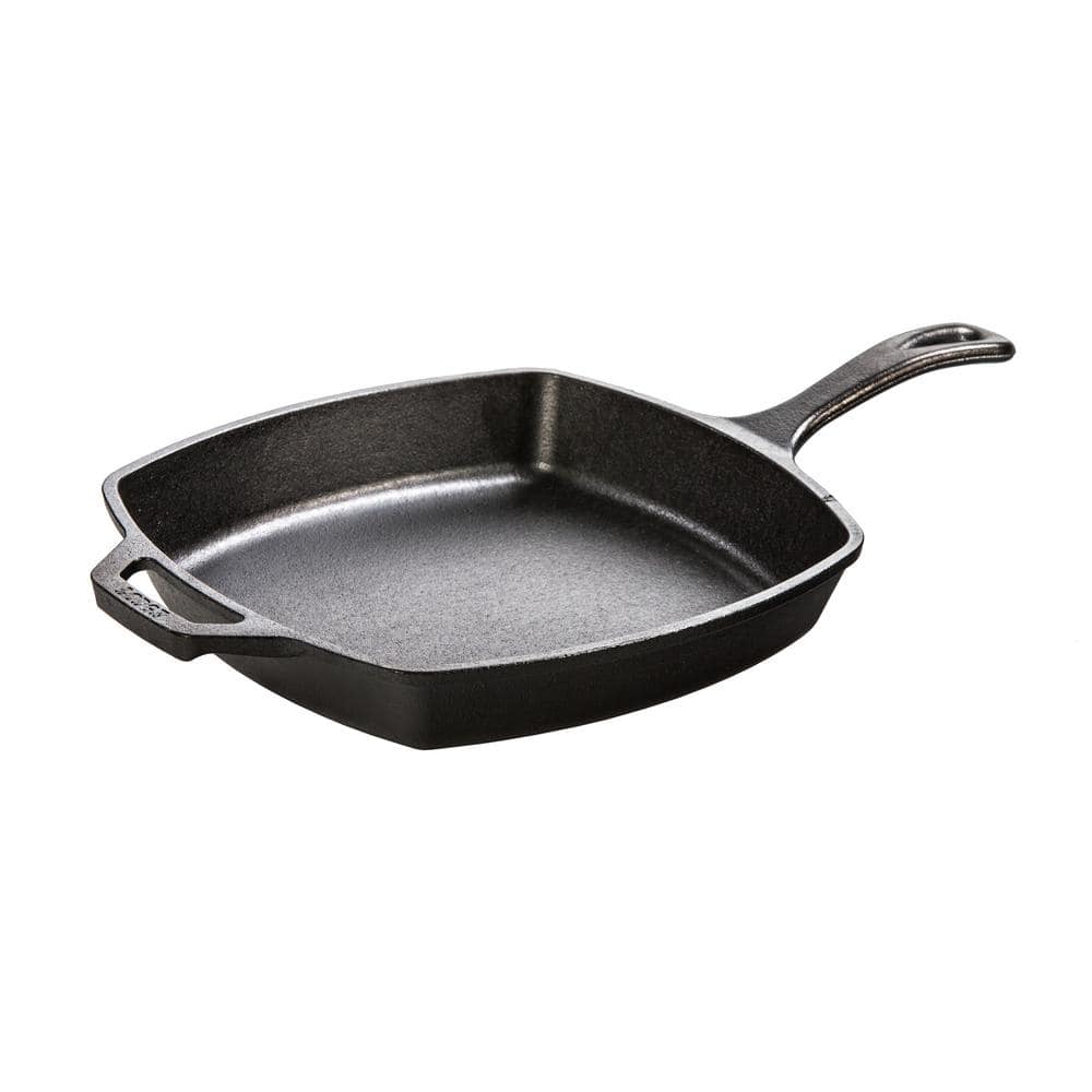 10.5 in. Cast Iron Skillet in Black - Hercitys