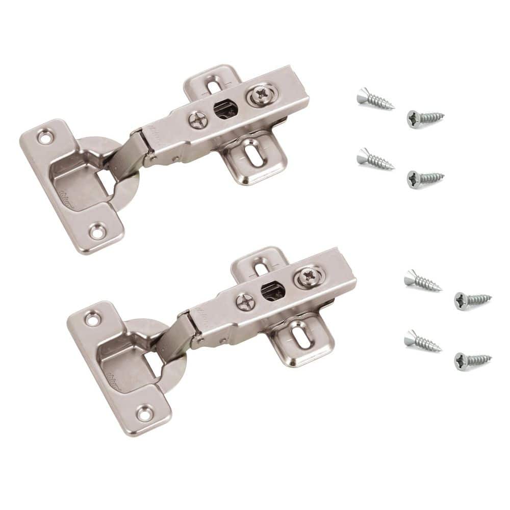 (2-Pack) Clip Series 35 mm Spring Closing Full Overlay for Frameless Cabinet Hinge - Hercitys