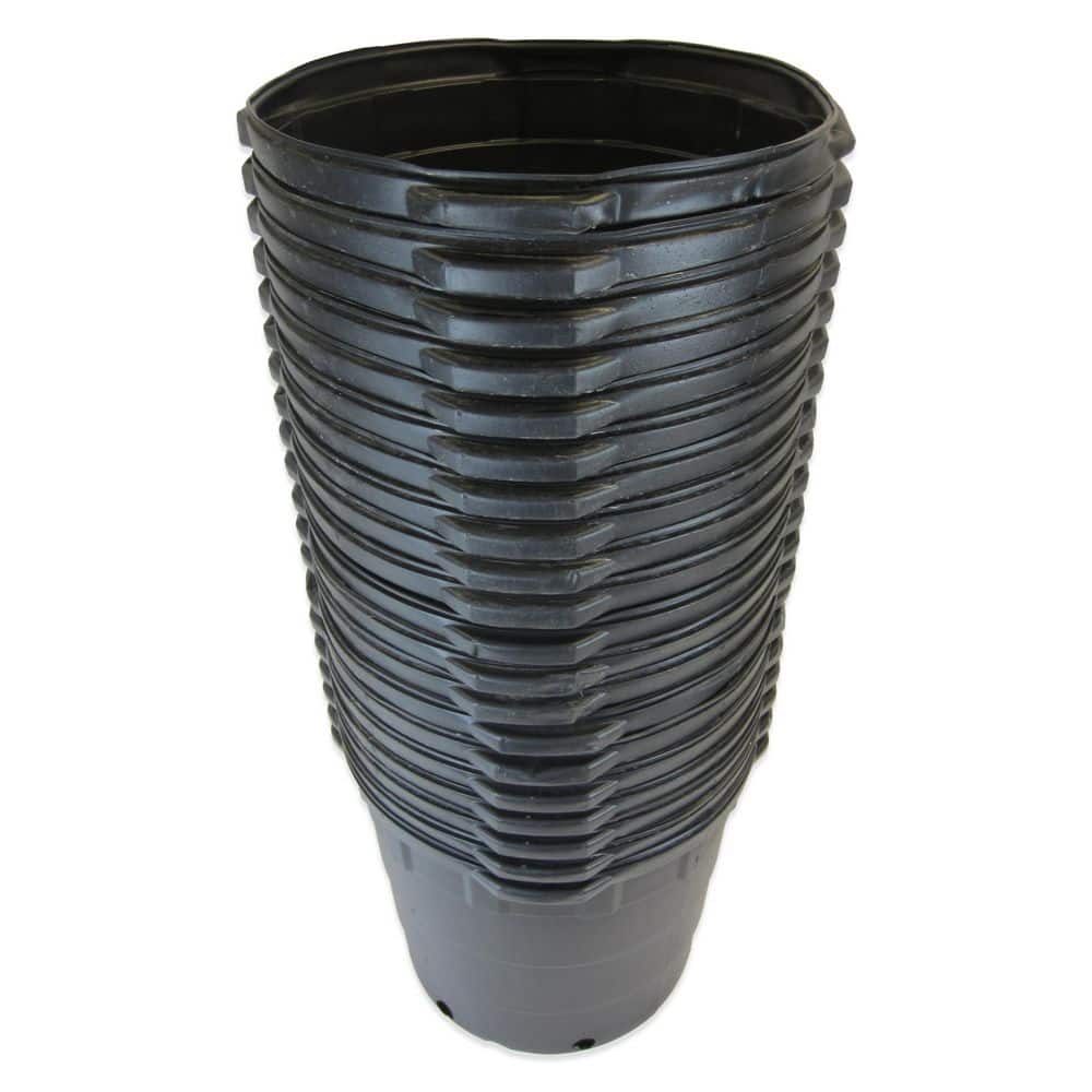 10 Gal. Round Plastic Nursery Pots (20-Pack) - Hercitys